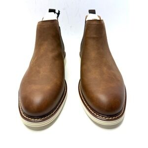 Vance Co. Men's Salter Comfort Chelsea Boot Walnut Size 11W NWT/BOX